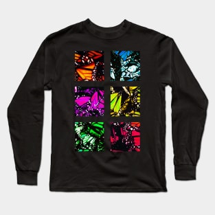 Fragmented Monarchy in Sharpie (Rainbow Edition) Long Sleeve T-Shirt